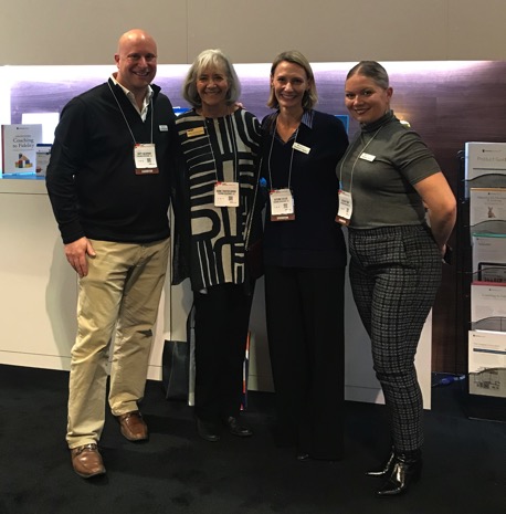 Teaching Strategies Founder, Diane Trister Dodge, joins COO Scott Balwinski, CMO Autumn Taylor, and Vice President of Marketing Bethany King in our booth. Staff-NAEYC-Booth