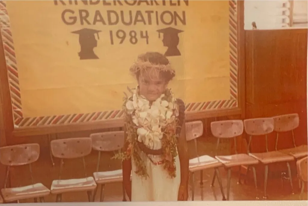 Nicol at her kindergarten graduation