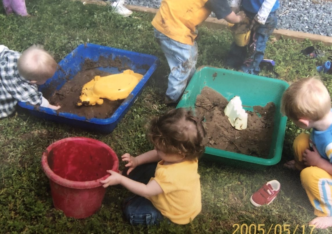 A happy memory I captured of children exploring and investigating