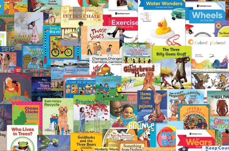 collage of transitional kindergarten children's books